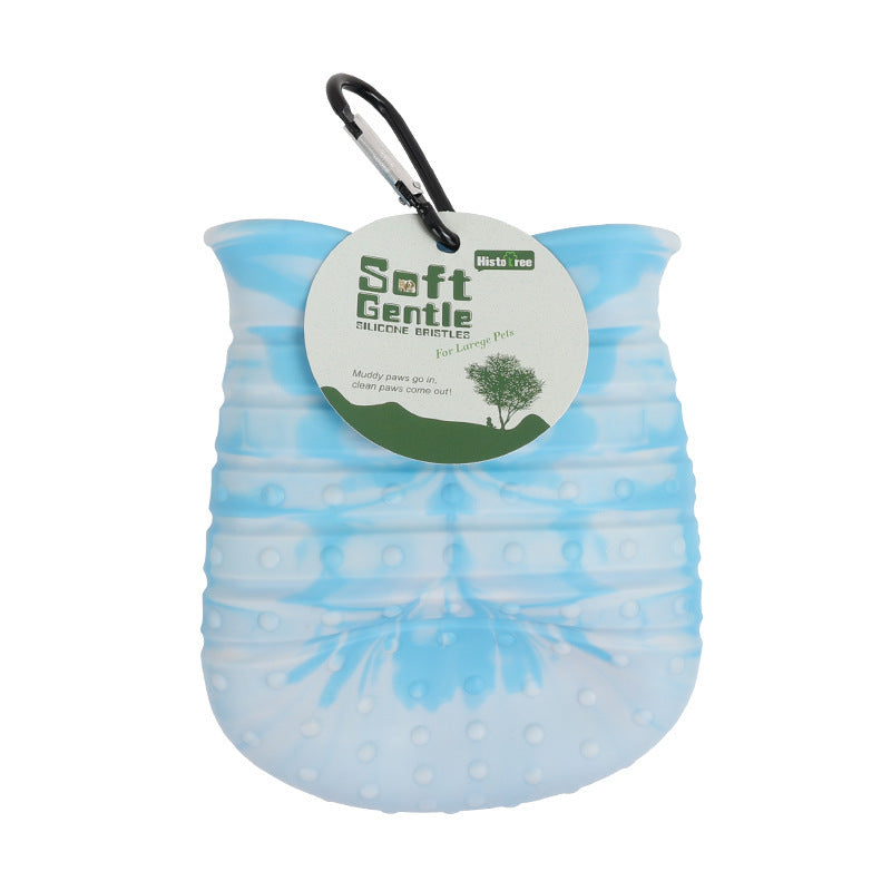 2-in-1 Dog Paw Cleaner Cup – Brush & Washer Combo