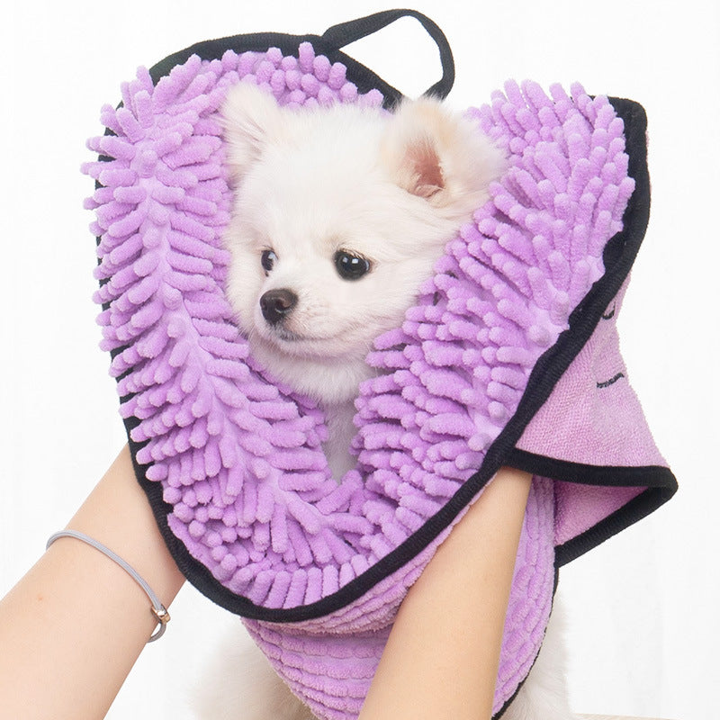 Quick-Dry Pet Bathrobe Towel – Super Absorbent & Comfy